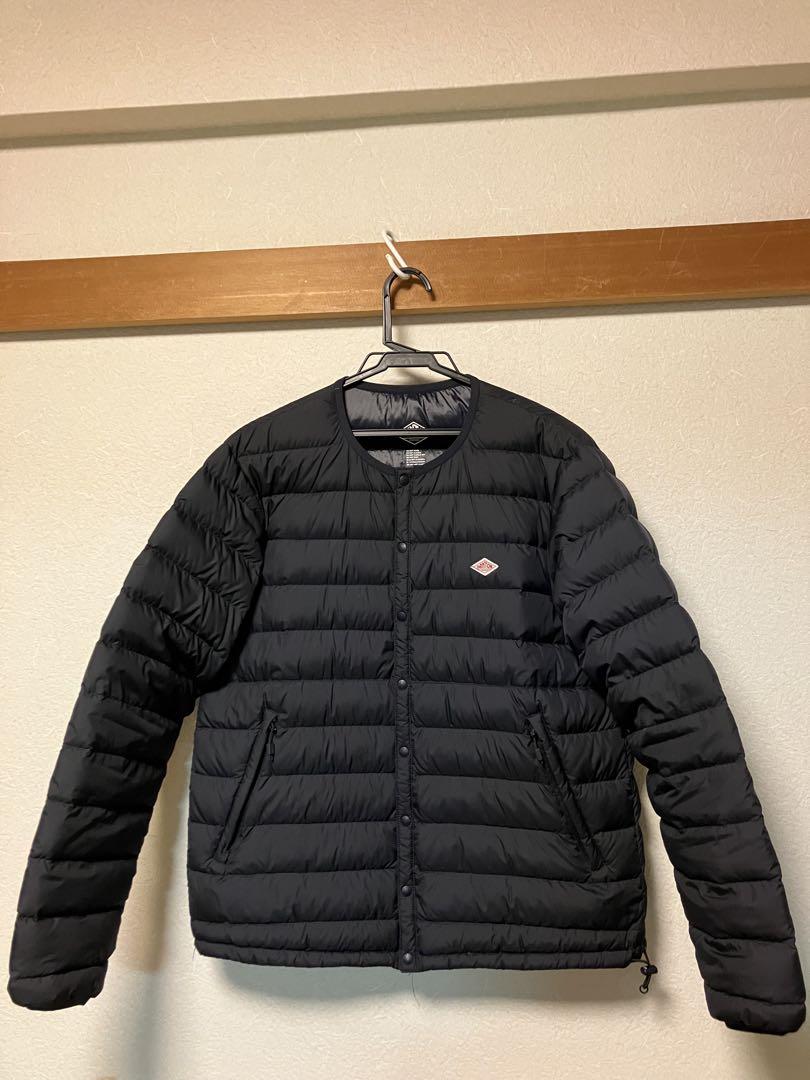 大人気アイテム DANTON クルーネックインナーダウンM ネイビー ジャケット・アウター