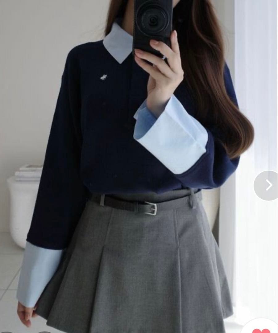 【POLO BCSコラボ】シャツカラーカフスニットプルオーバー