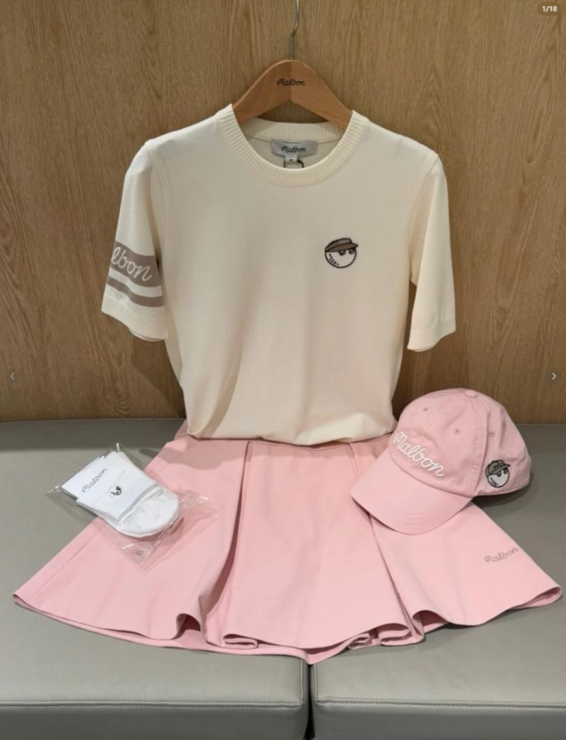 【格安saleスタート】 レディース Malbon ゴルフ上下セット メルカリ - 半袖＋スカート レディースウェア