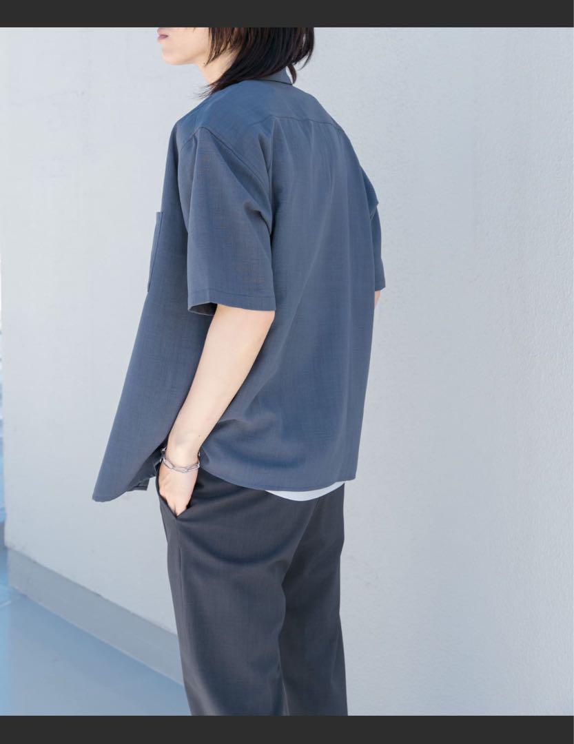 【新品・送料無料】リネンライクシャツ(5分袖) SENSE OF PLACE 画像2