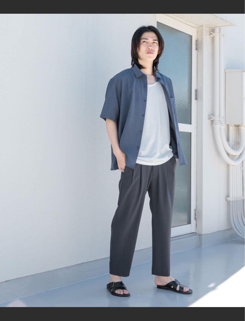 【新品・送料無料】リネンライクシャツ(5分袖) SENSE OF PLACE 画像3