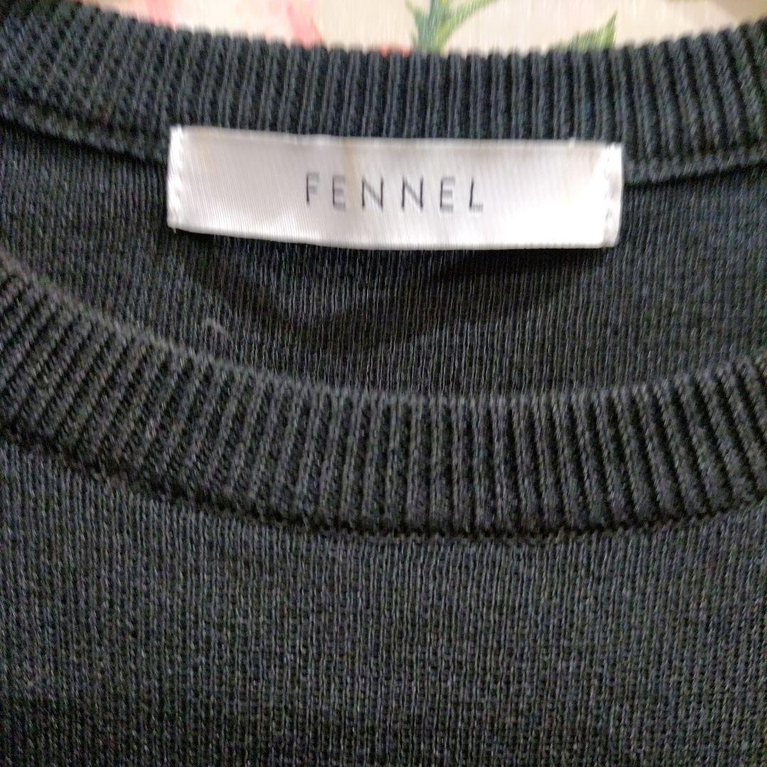 N-1 FENNEL フェンネル 黒 トップス 袖が可愛い スコットクラブ