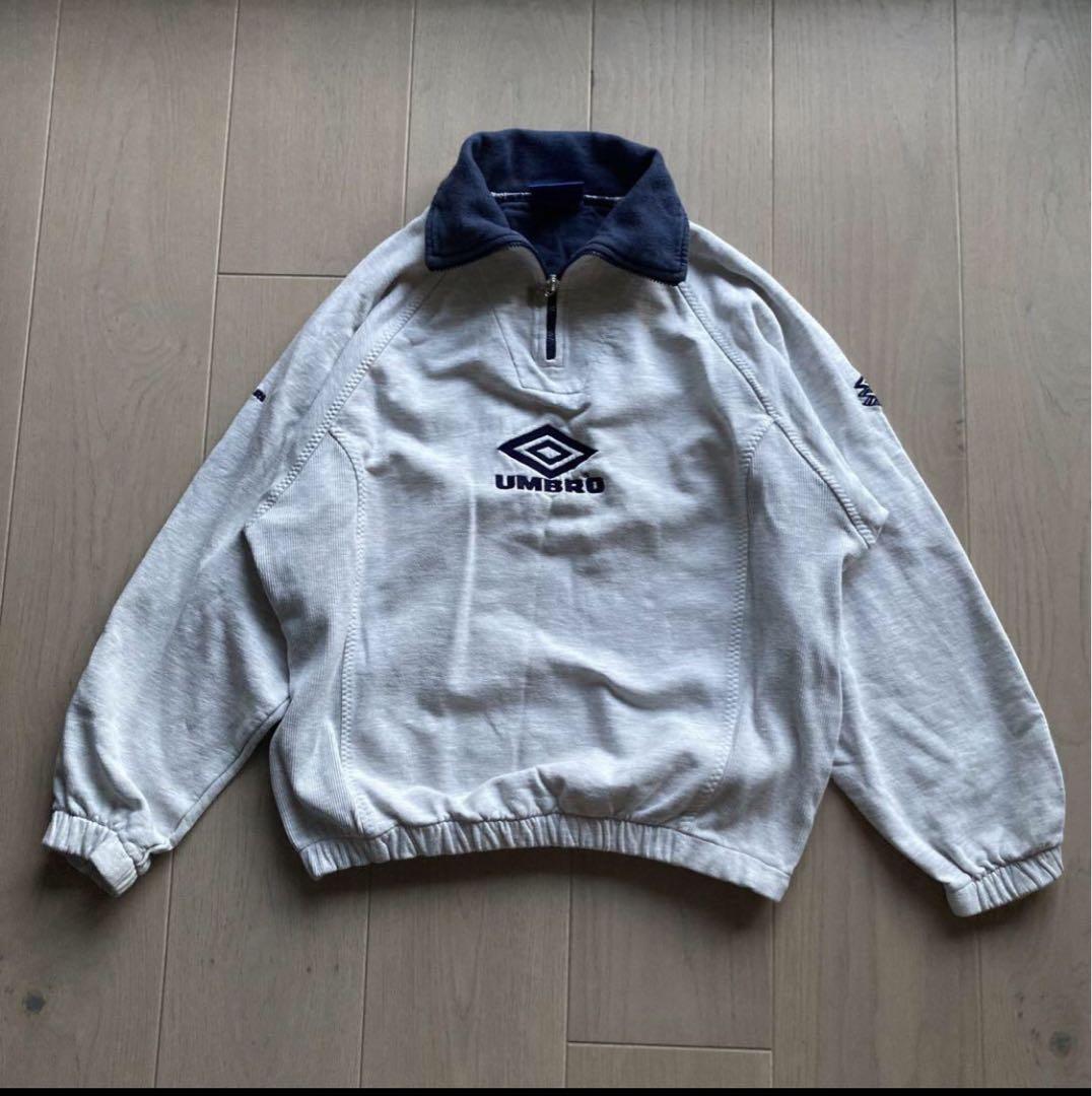 Vintage 90s 青タグ Umbro Half Zip Sweat - メルカリ