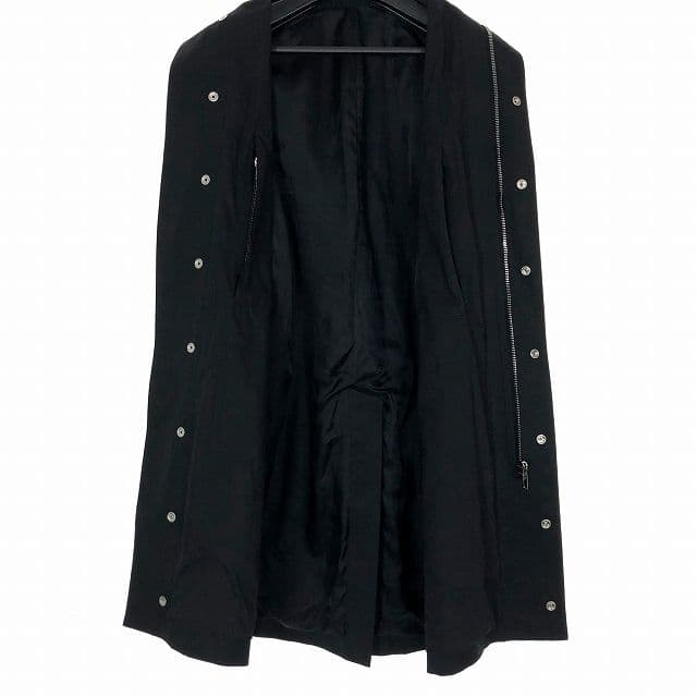Rick Owens ブラック トレンチコート Rick Owens ブラック トレンチコート