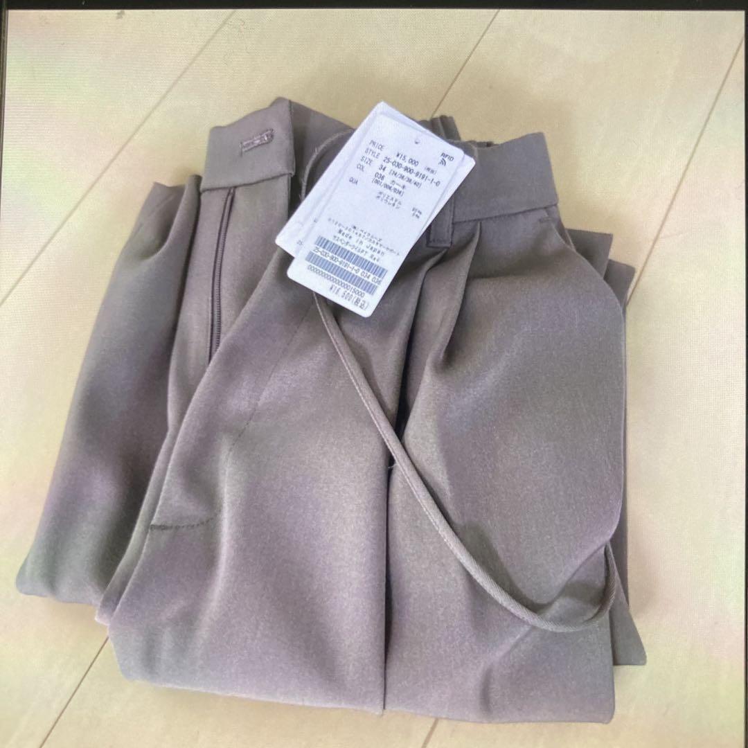IENA サスペンダーツイルパンツ カーキ 34XS(SS)・IENA