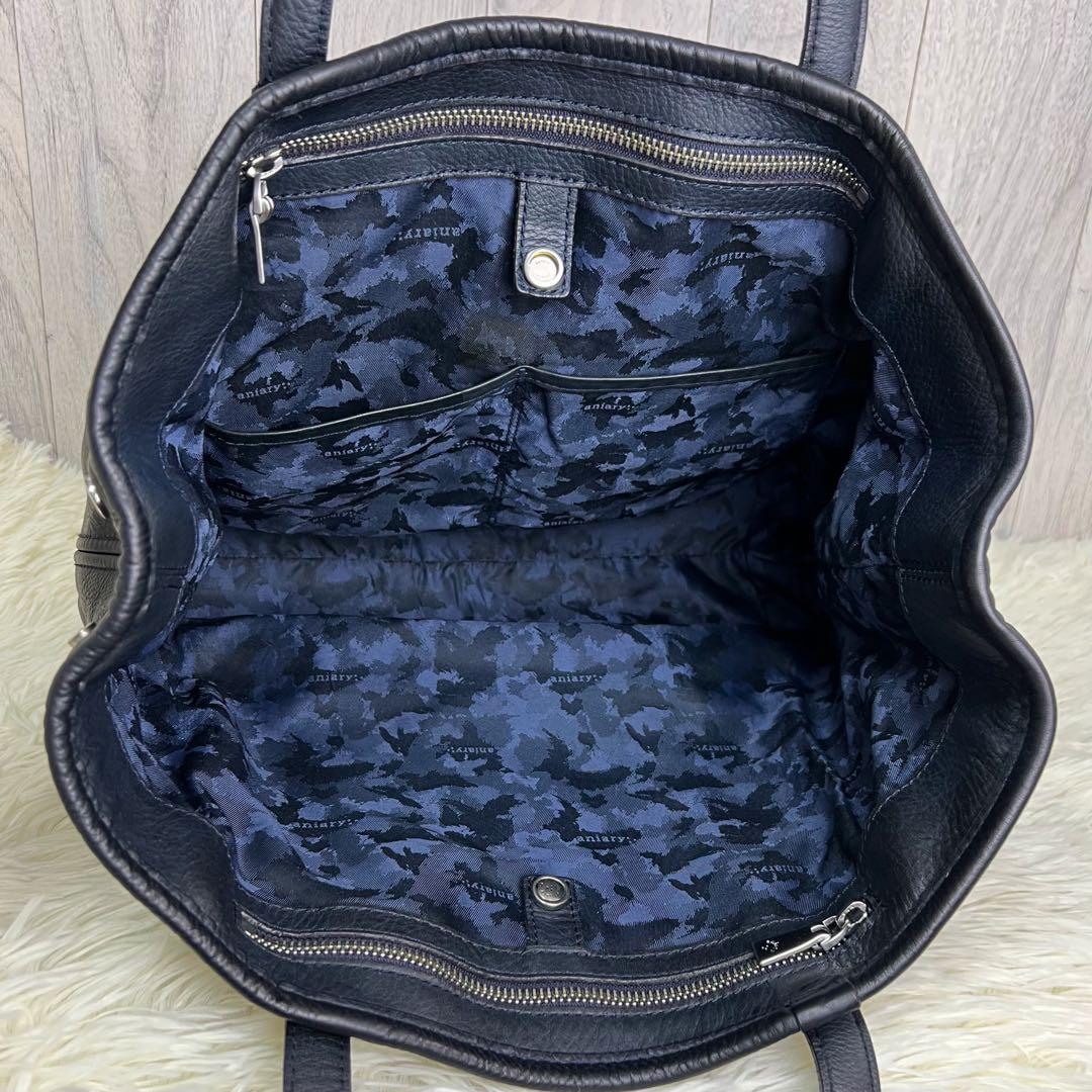 美品♡A4可♡オールレザー♡aniary アニアリ ショルダー トートバッグ 美品♡A4可♡オールレザー♡aniary アニアリ ショルダー トート