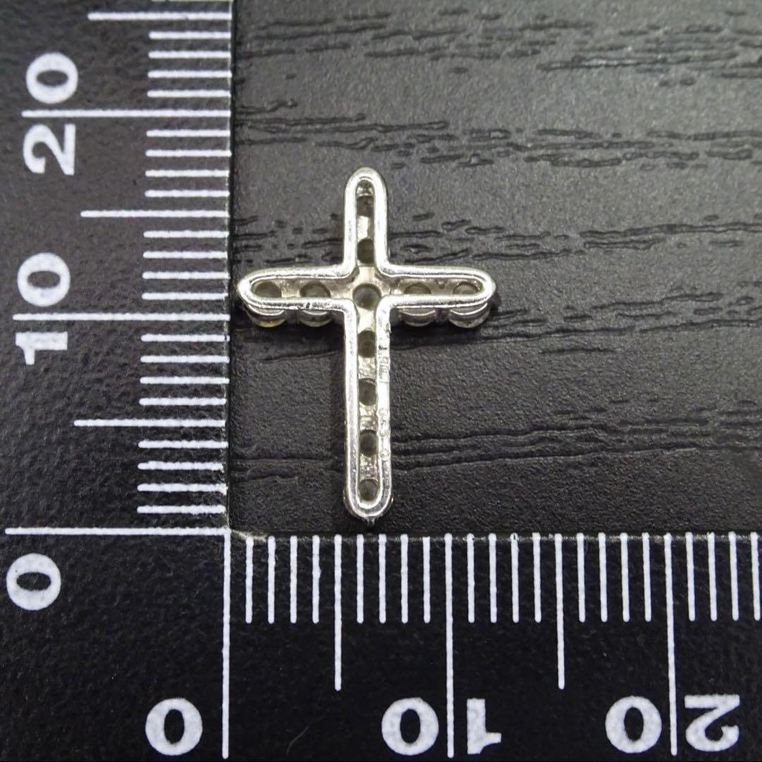 プラチナ pt900 天然ダイヤモンド0.50ct クロス ネックレストップのみ