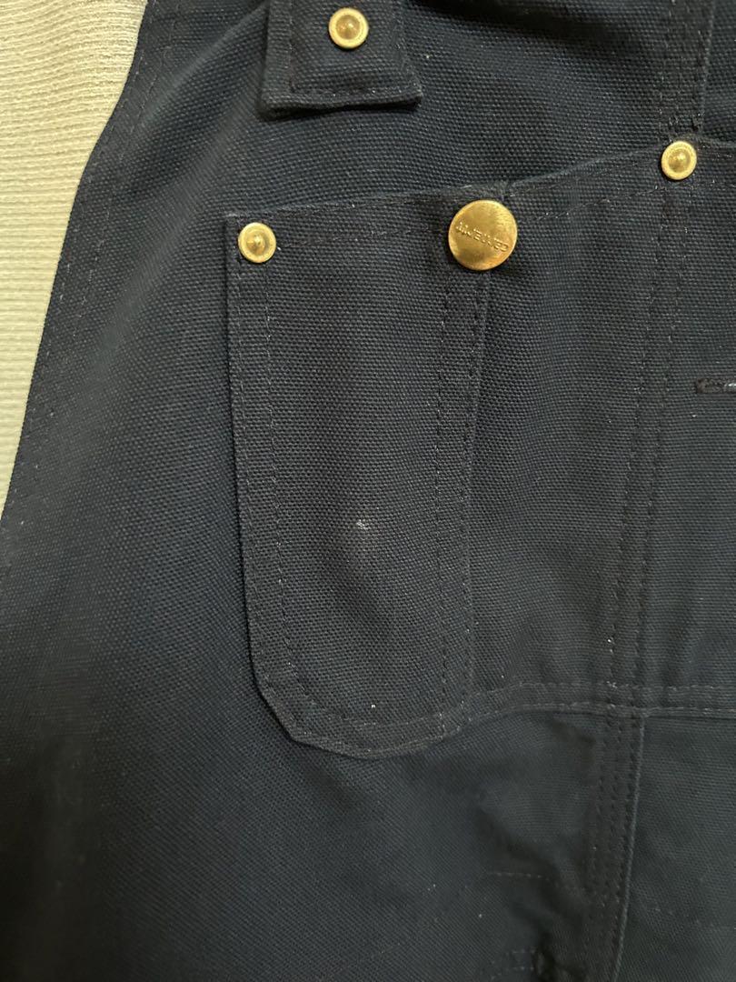 Carhartt オーバーオール 古着　メキシコ製34×32