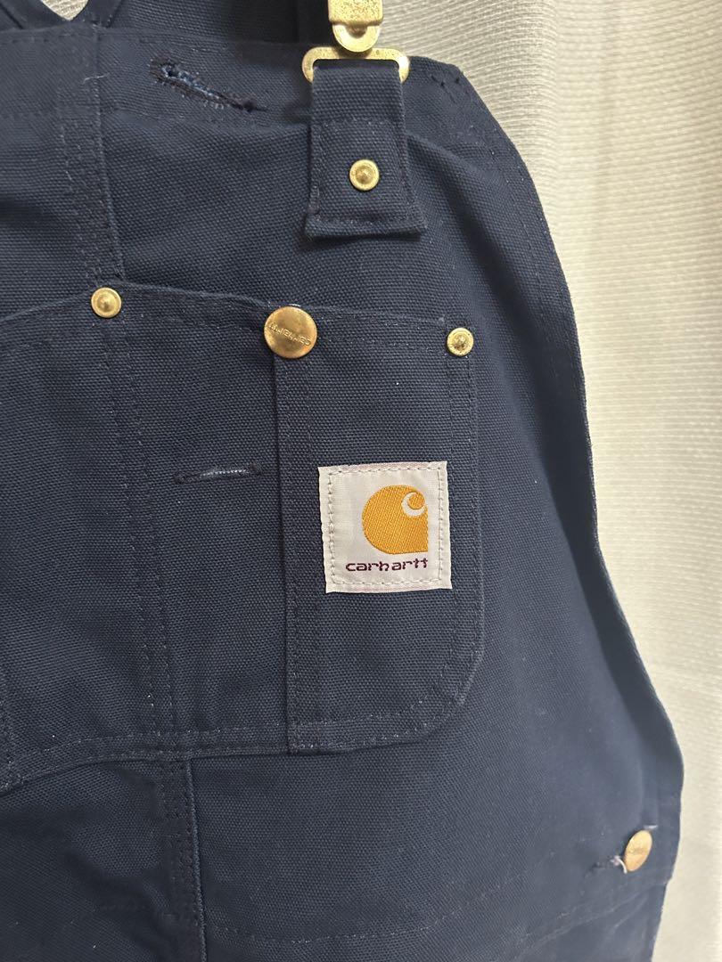 Carhartt オーバーオール 古着　メキシコ製34×32
