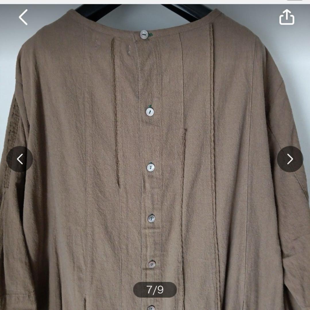新品］ドラッグストアーズ fu-ai 七分袖ロングワンピース
