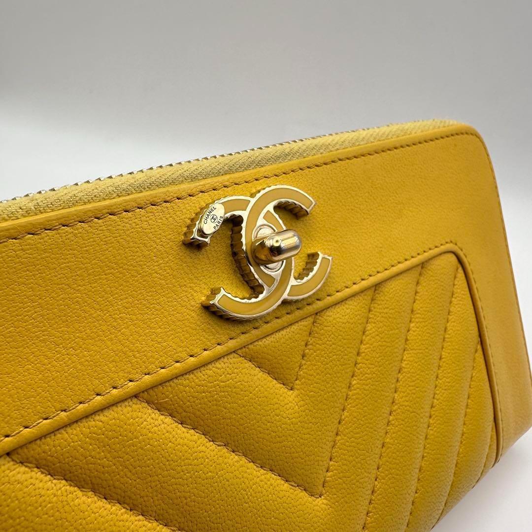 激安/新作 CHANEL シャネル 長財布 マドモアゼル Vステッチ ラウンド 小物