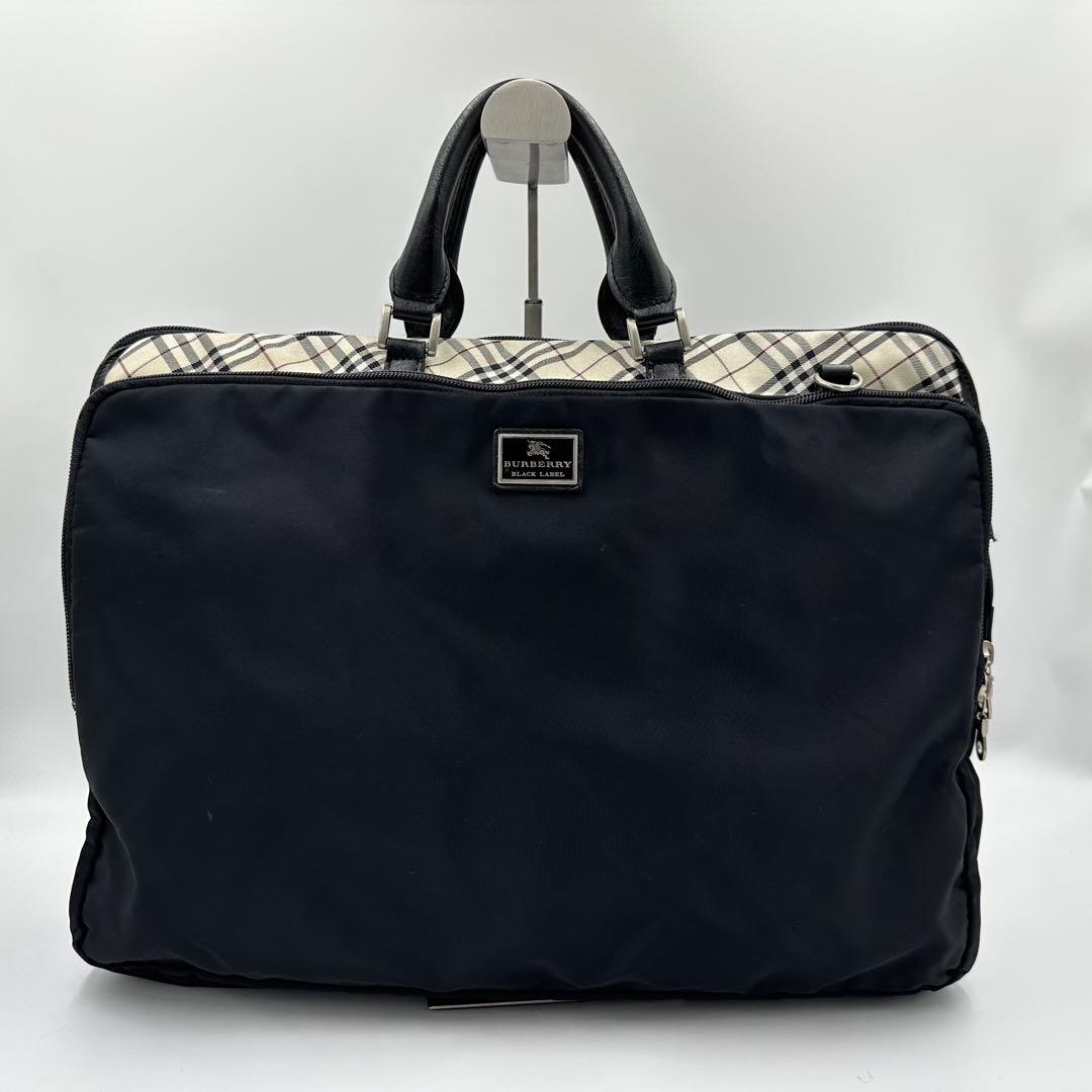 希少 2way◎BURBERRY BLACK LABEL ビジネスバッグ