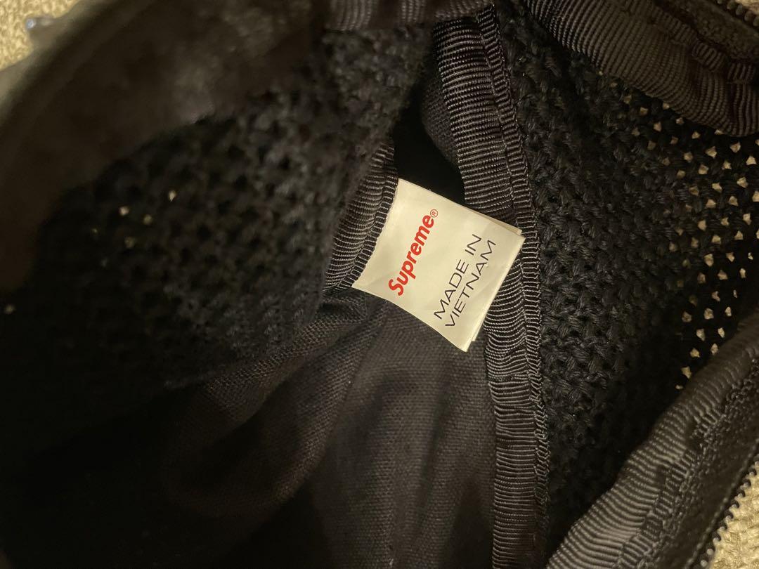 Supreme ボディバッグ 黒 コットン3ポケット