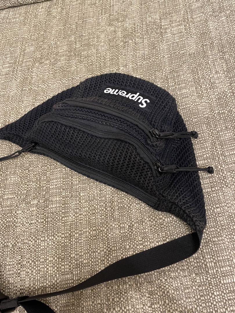 Supreme ボディバッグ 黒 コットン3ポケット