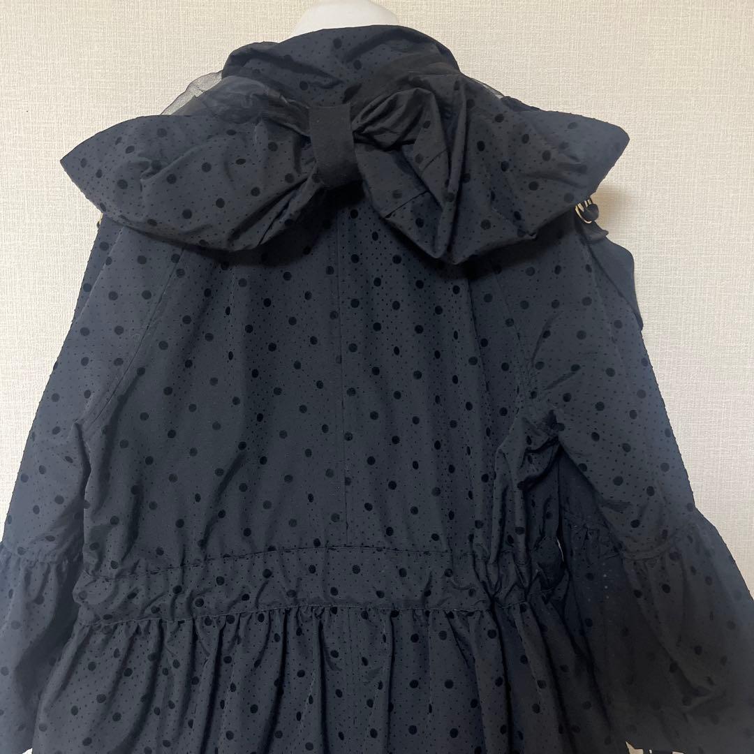 red valentino ドット柄 ブラック ジャケット フード付き red valentino ドット柄 ブラック ジャケット フード付き