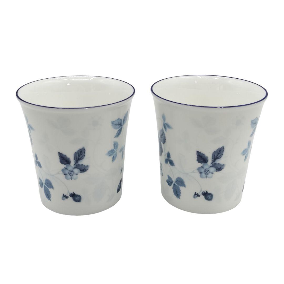 未使用 WEDGWOOD ウェッジウッド マグカップ ストロベリーブルー ペア