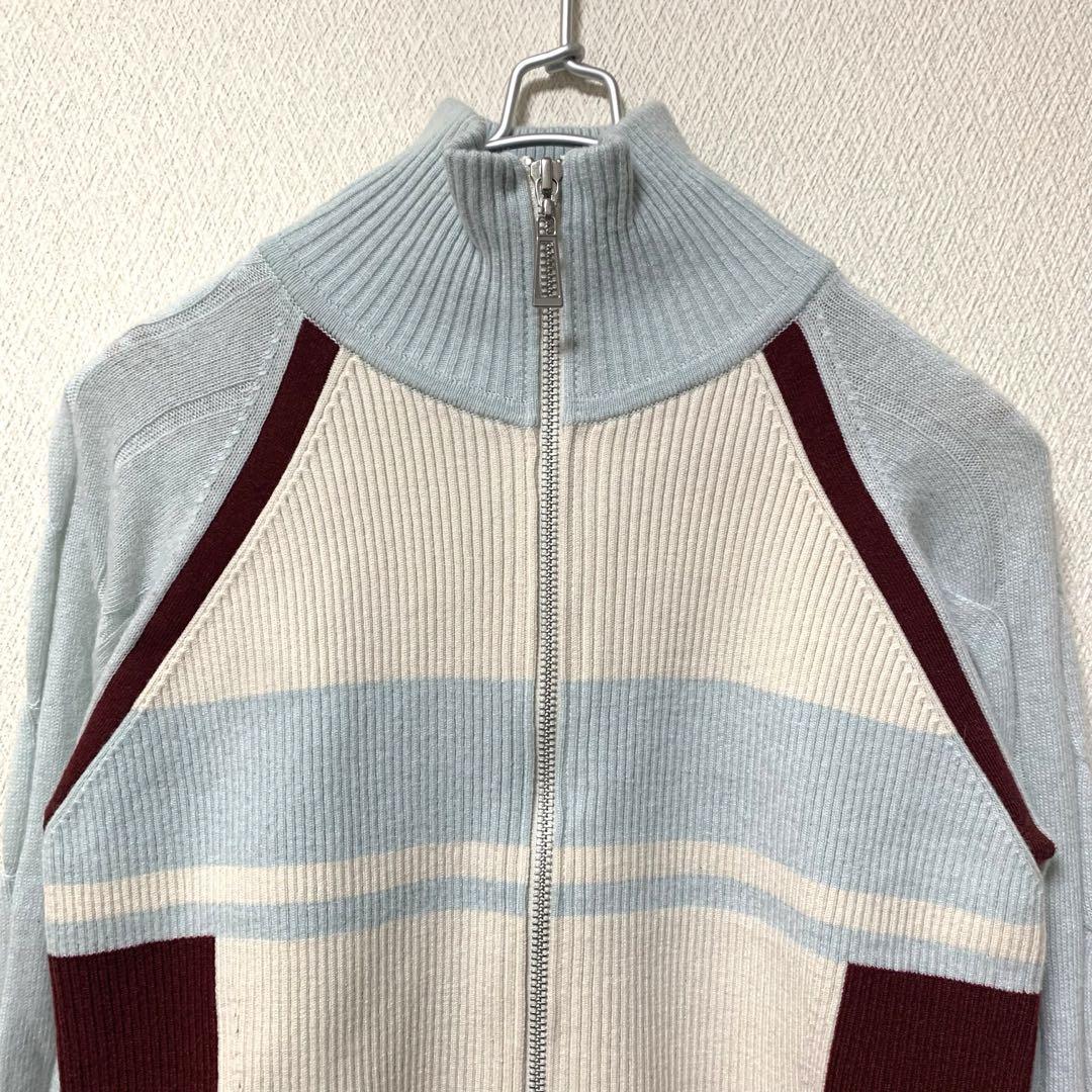 美品】リリーブラウン トラックニットウールジャケット