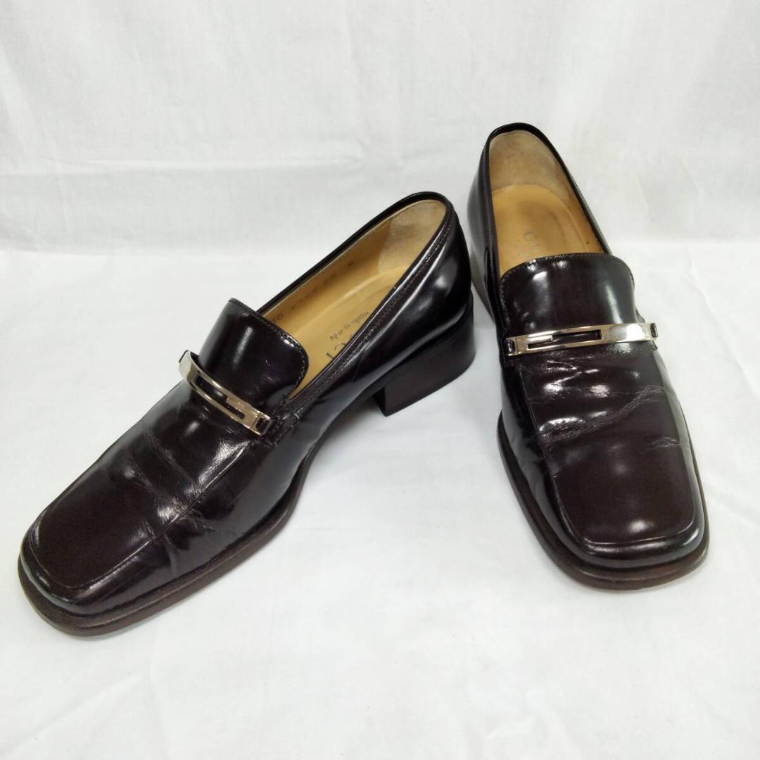 ★GUCCI★35 (22cm相当) ローファー レディース グッチ 茶系