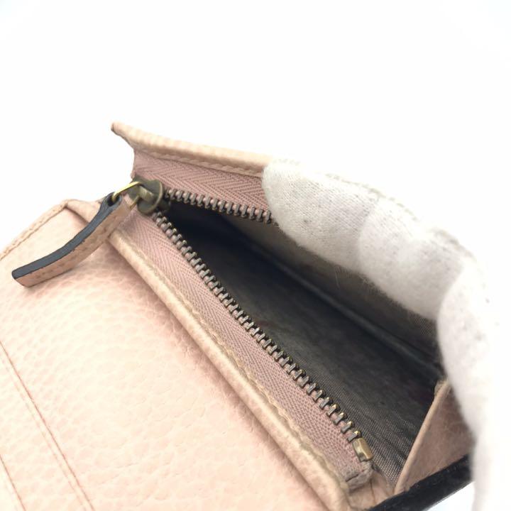 になる 正規品 グッチ折り財布 グッチggマーモント グッチリボン uTZ16-m80026087369 美品 グッチ財布 のレザー