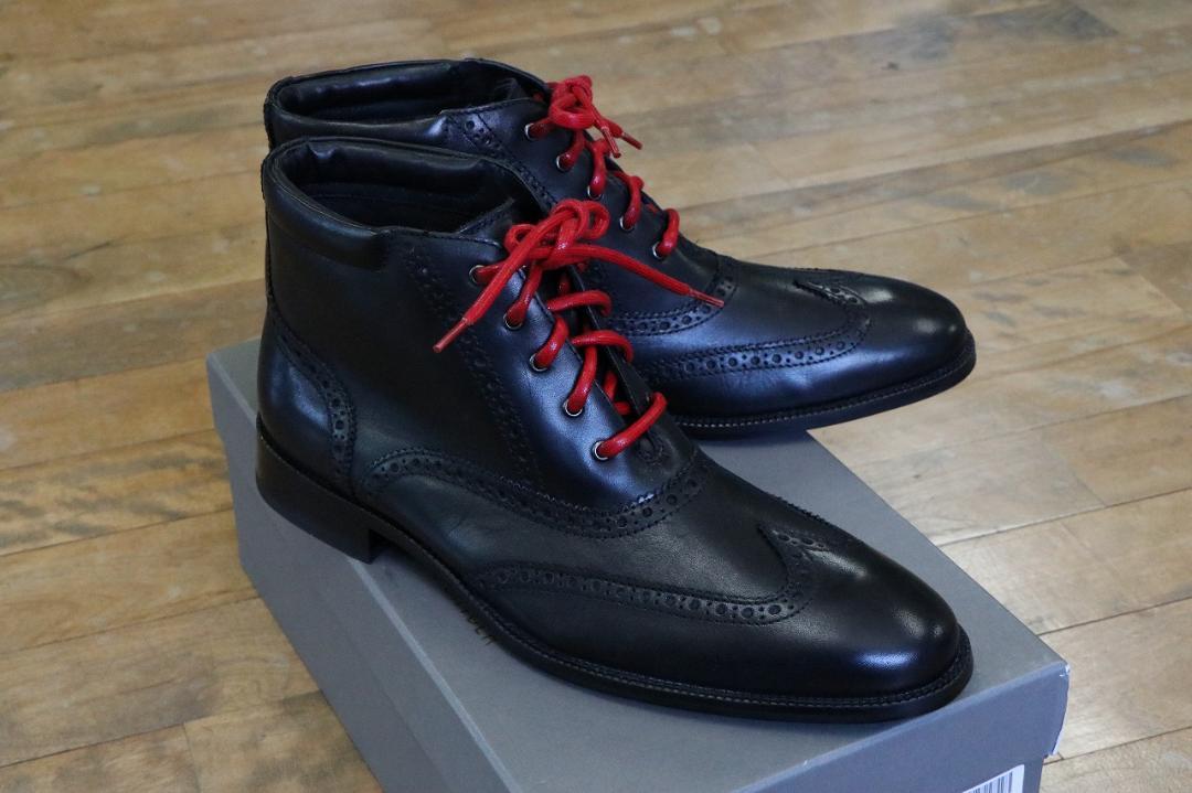 新品未使箱付き Cole haan×Todd sniderコラボ本革ブーツ黒27