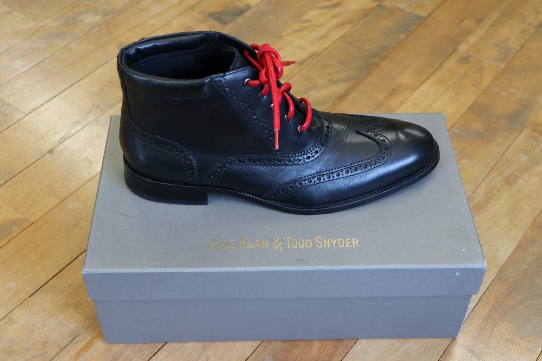新品未使箱付き Cole haan×Todd sniderコラボ本革ブーツ黒27