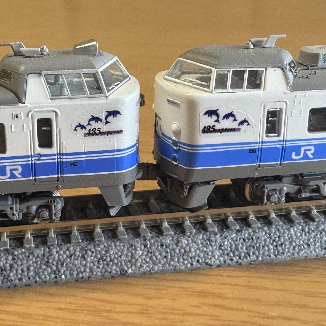 最も完璧な 485系 K60編成＋K40編成 常磐線勝田電車区 出品者による加工作品 鉄道模型
