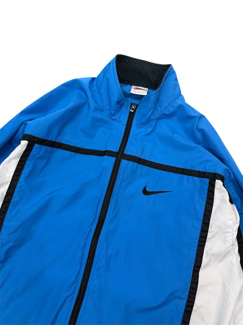 90's NIKE ナイキ　ナイロンジャケット　ブルー　Mサイズ　希少