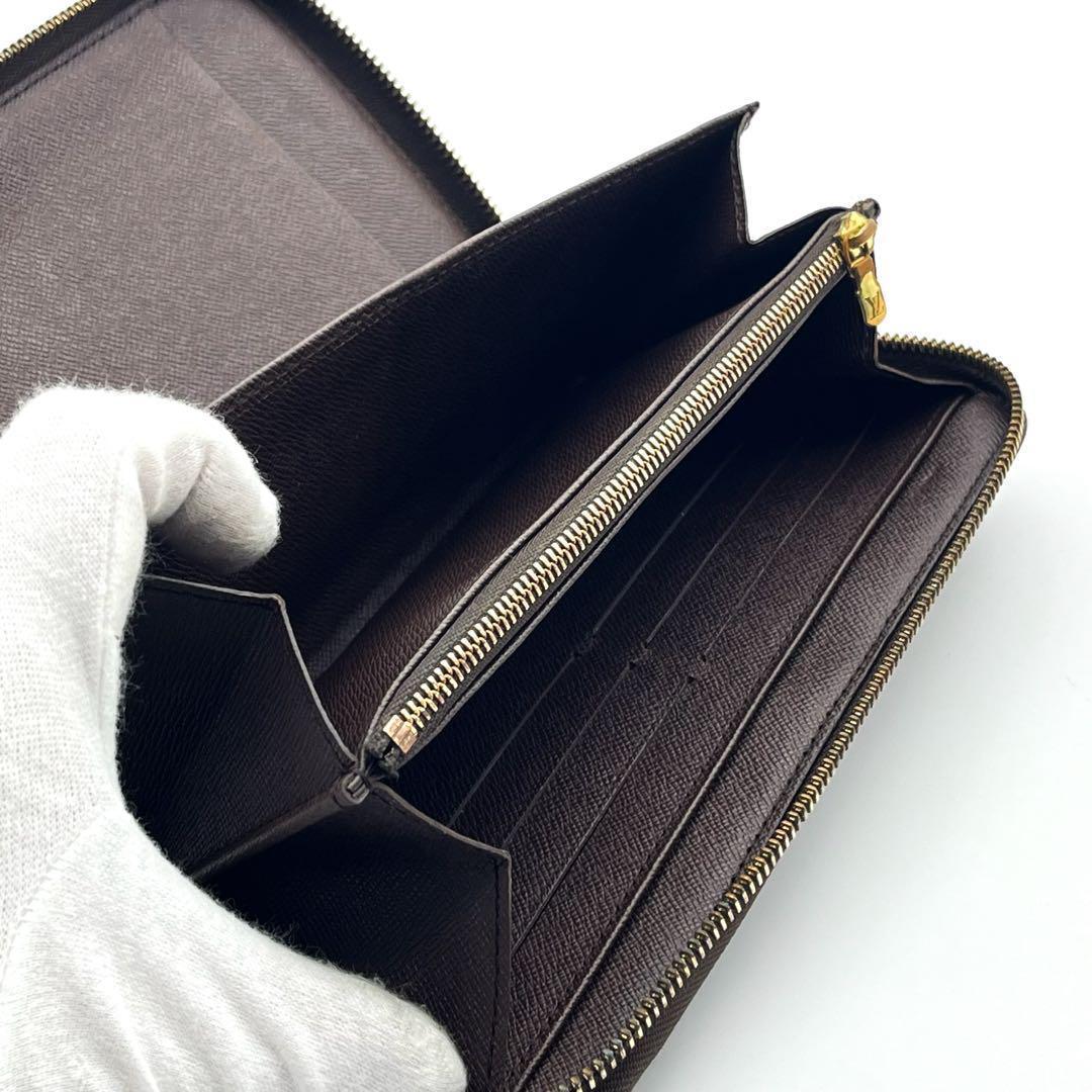 ルイヴィトン【最高級美品】ダミエ エベヌ ジッピーウォレット オーガナイザー
