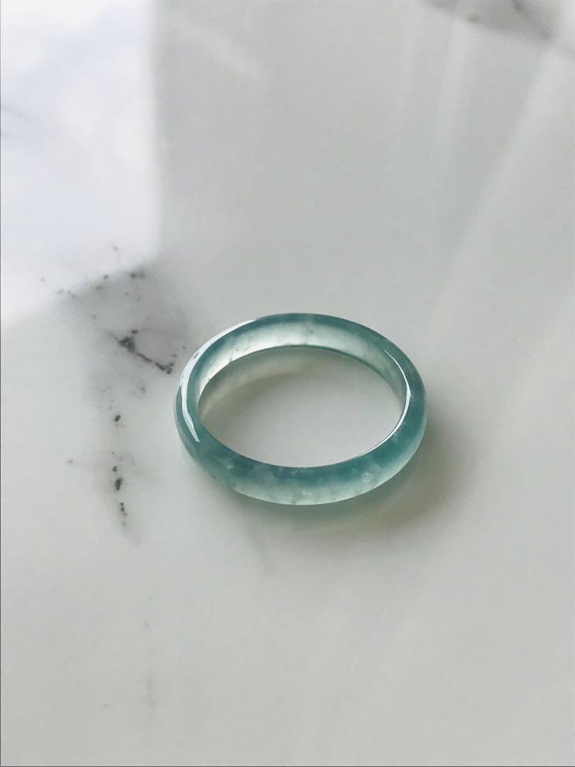 [R50-0020］翡翠　くりぬき　リング　天然石　一点物　グアテマラ産　15号