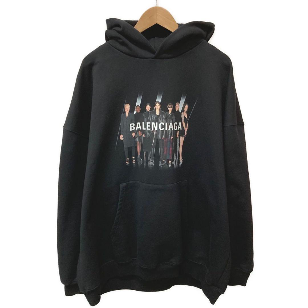 BALENCIAGA ブラックパーカー Mサイズ