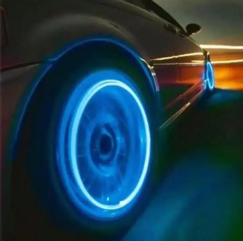 Led タイヤライト ホイールマーカー ブルー 青 車 バイク ドレスアップ メルカリ