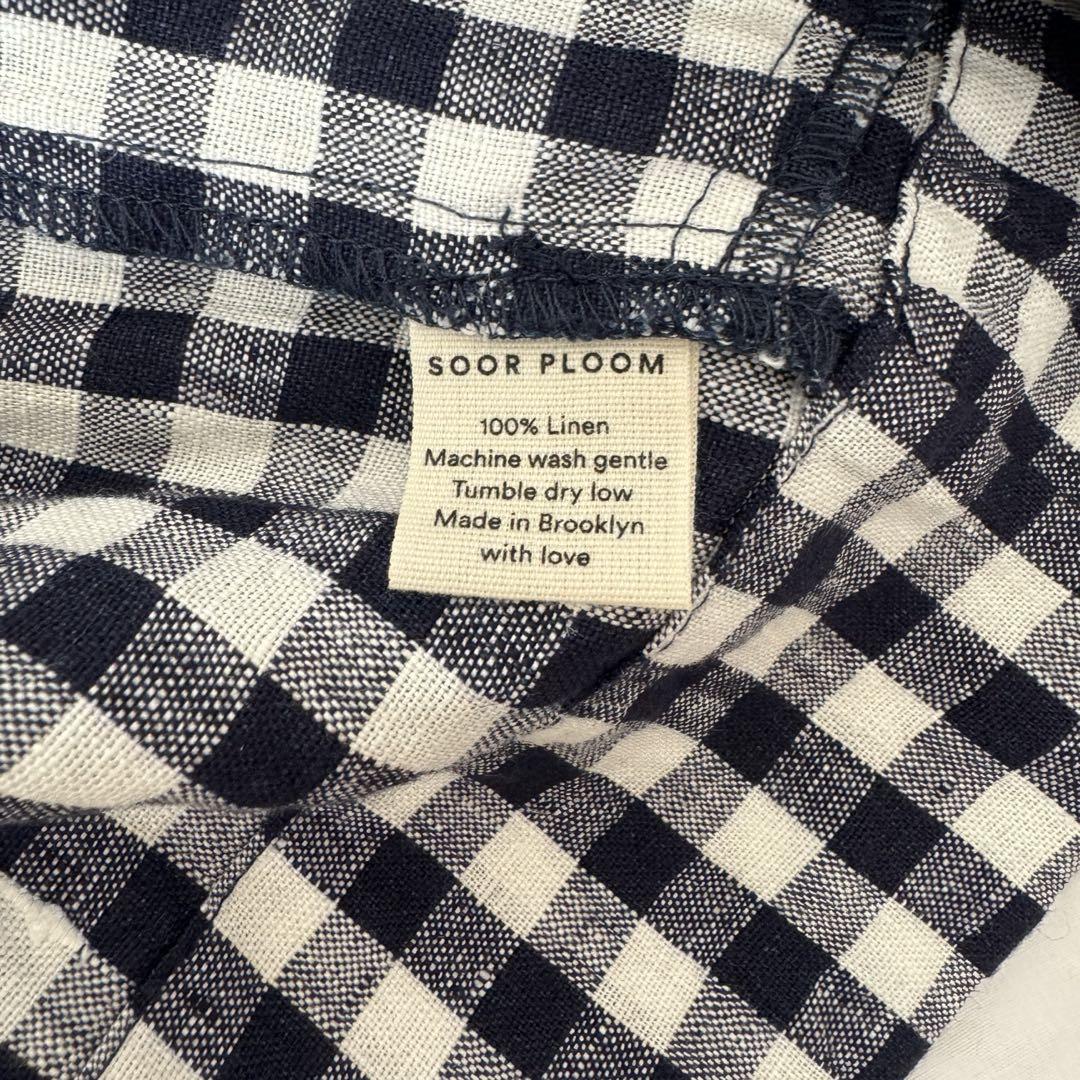soor ploom eloise pinafore gingham ワンピース
