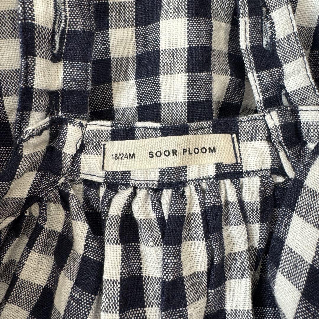 soor ploom eloise pinafore gingham ワンピース