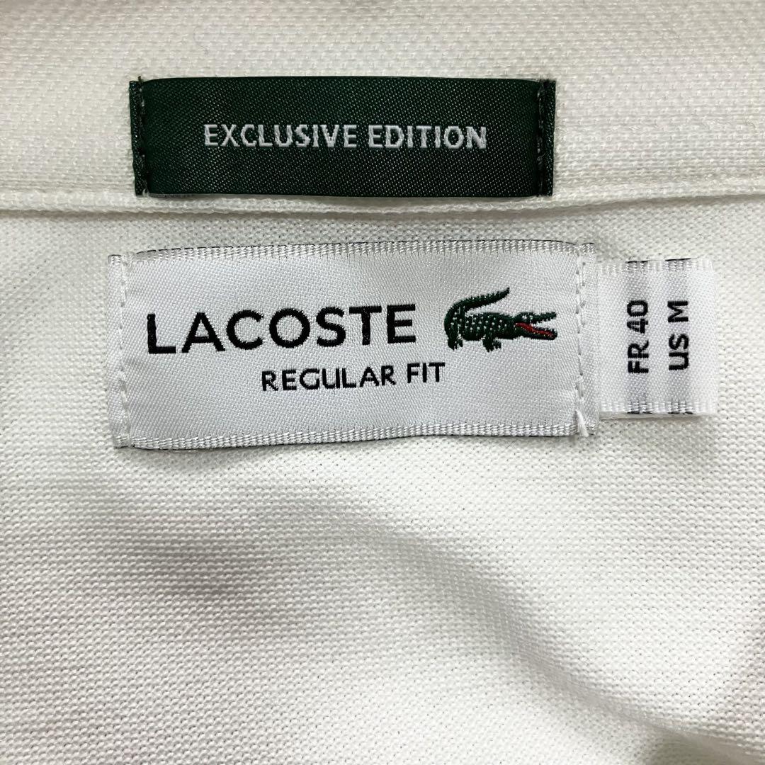 美品　LACOSTE ラコステ　EDIFICE別注 フルオープン ポロシャツ　M