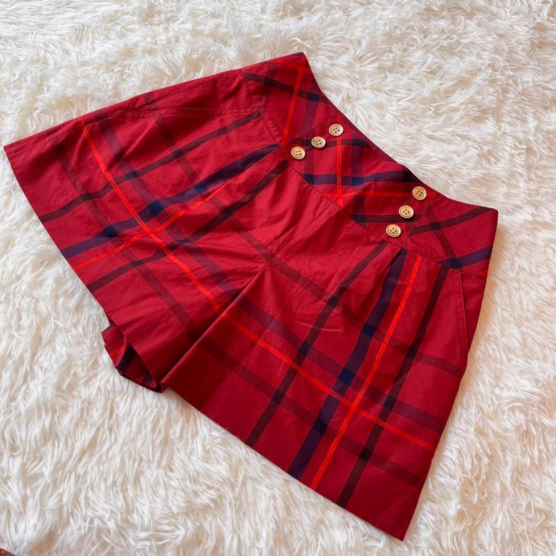 BURBERRY バーバリーブルーレーベル ノバチェック ショートパンツ 38 バーバリー ブルーレーベル ショートパンツ キュロット
