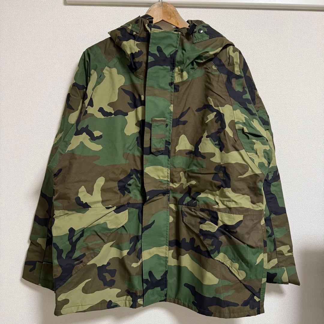 ECWCS ウッドランドカモ ゴアテックスパーカー M-SHORT