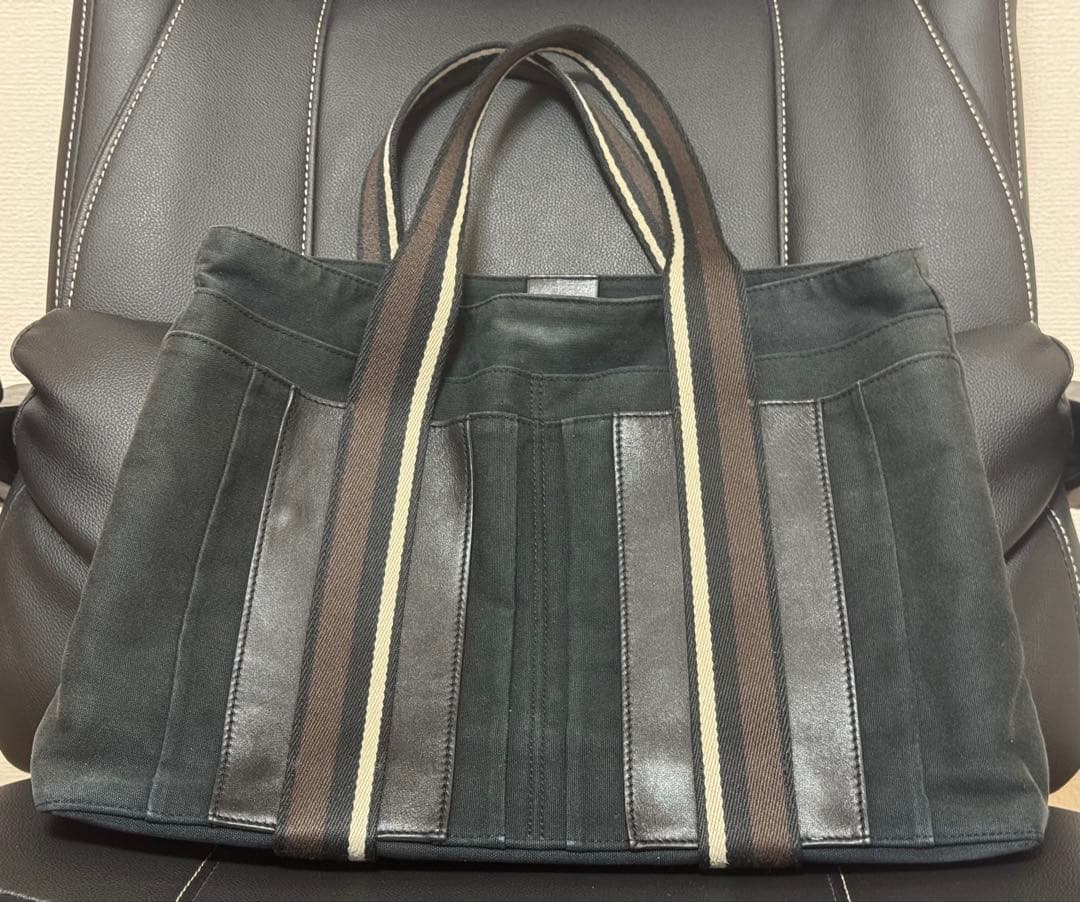 HERMES エルメス トロカホリゾンタルMM ブラック バッグ トートバッグ