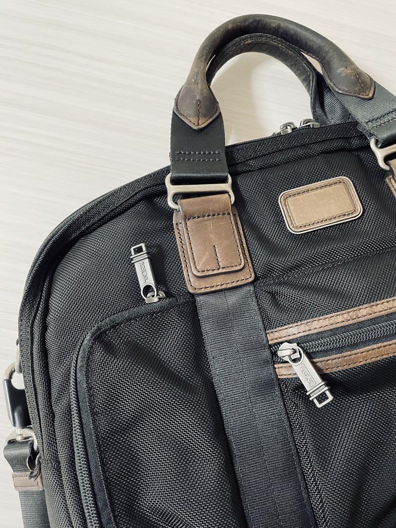 TUMI ビジネスバッグ ブリーフケース ブラウン レザー 22611HKH