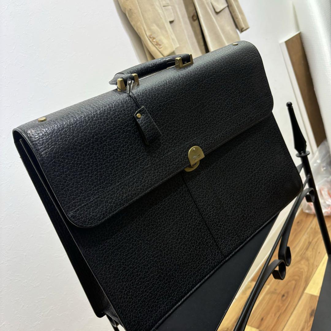 タニザワ ビジネスバッグ 黒 レザー　高級バッグ　美品