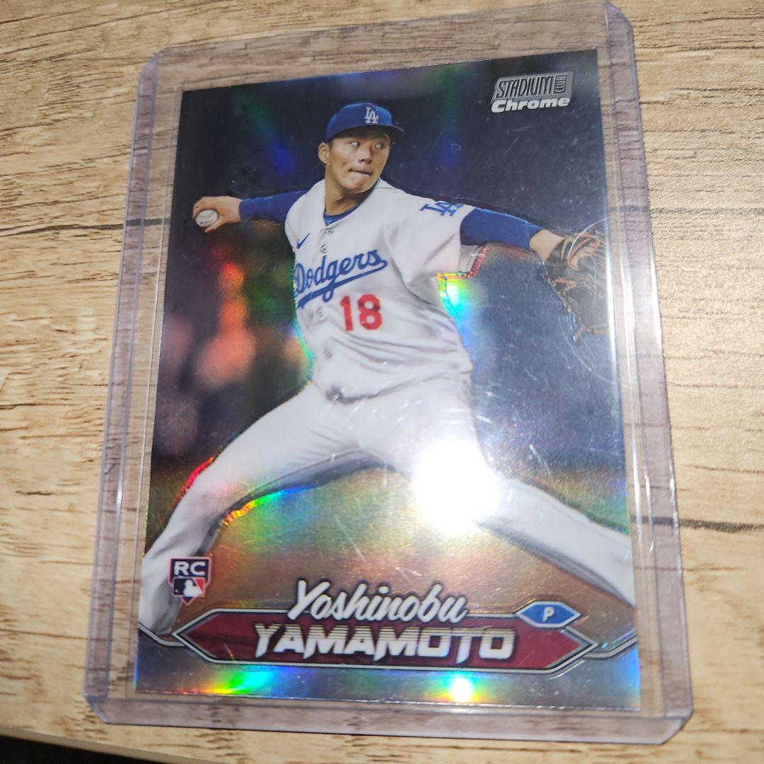 2024 topps stadium club 山本由伸ルーキーリフラクター - メルカリ