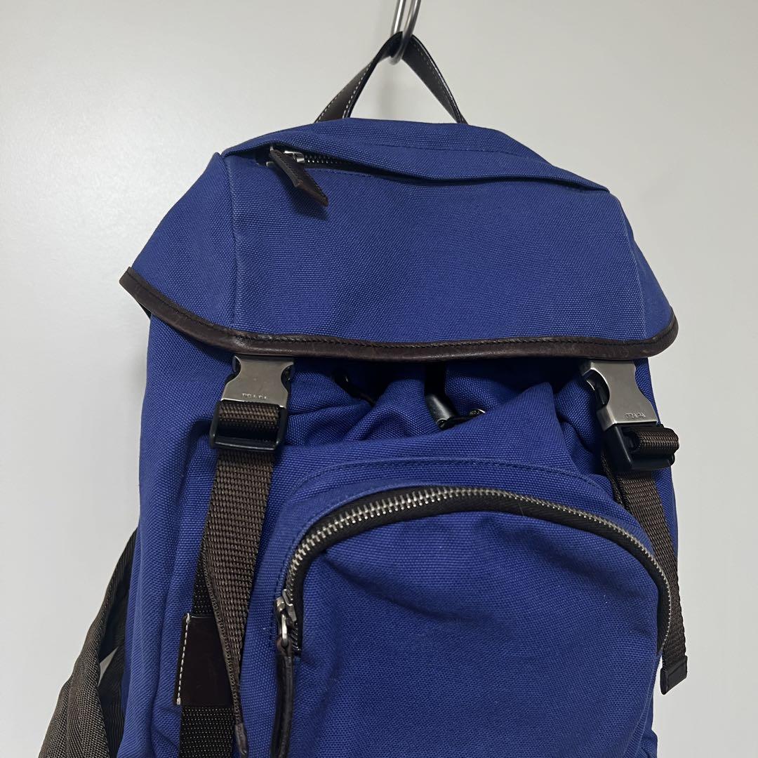 PRADA V135 キャンバス レザー バックパック リュック