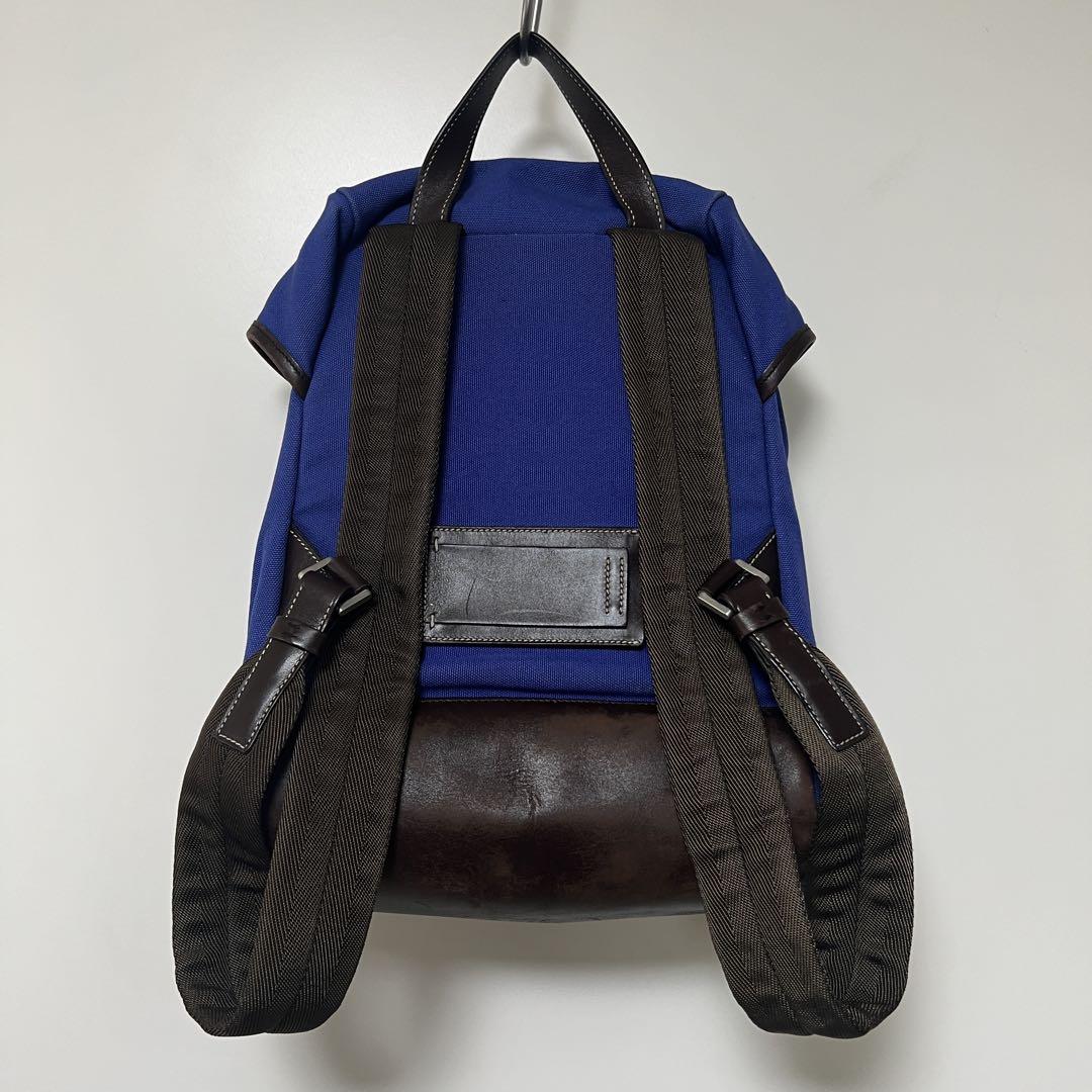 PRADA V135 キャンバス レザー バックパック リュック