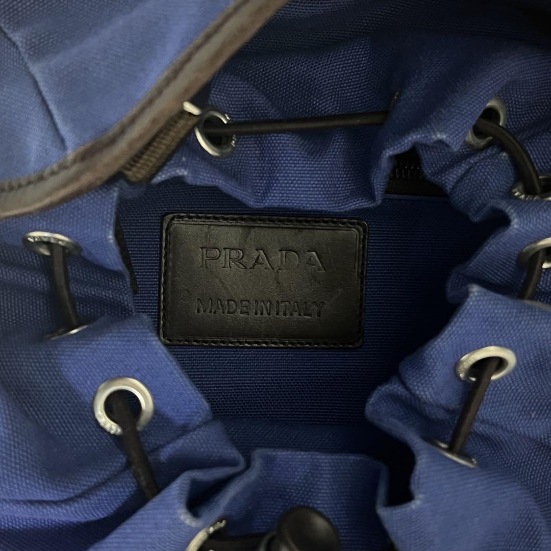 PRADA V135 キャンバス レザー バックパック リュック