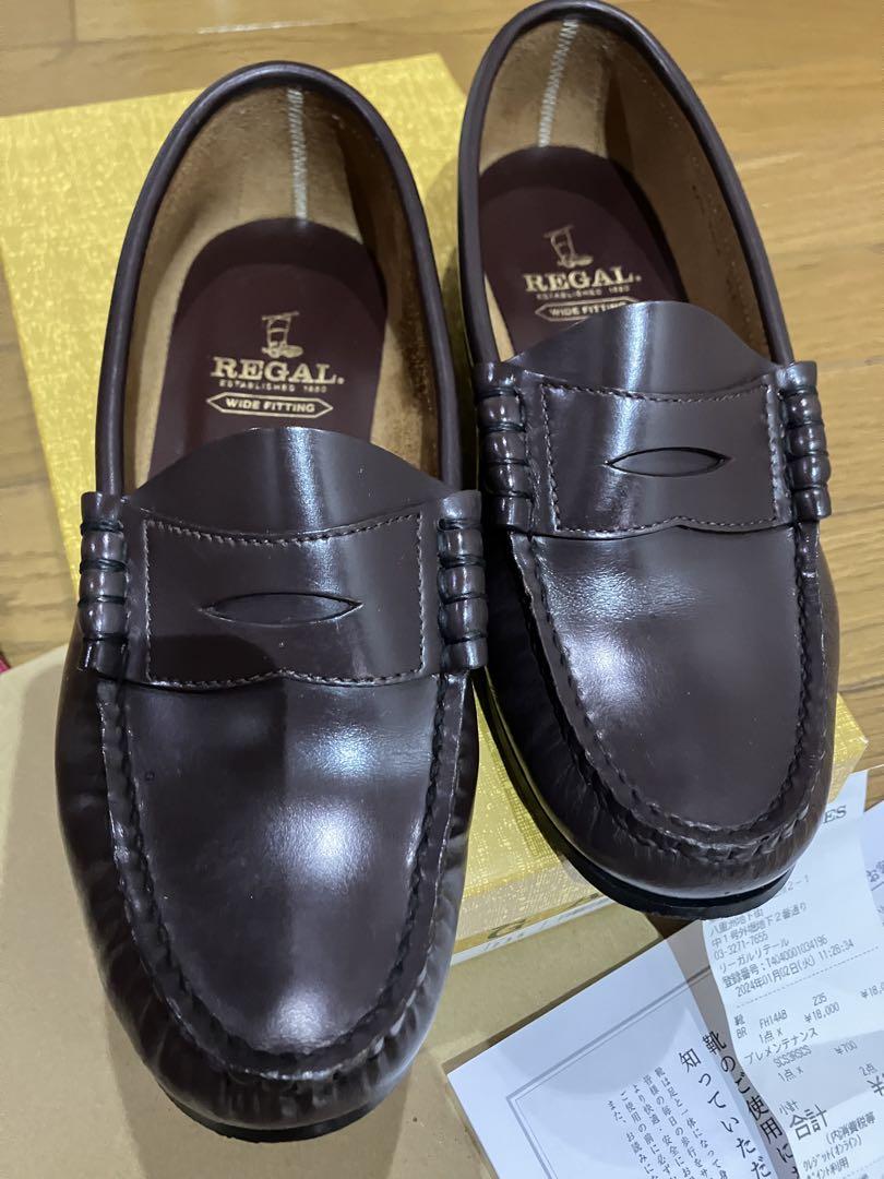 未使用に近い　レディース　　　　　　REGAL ローファー 23.5EEE 茶