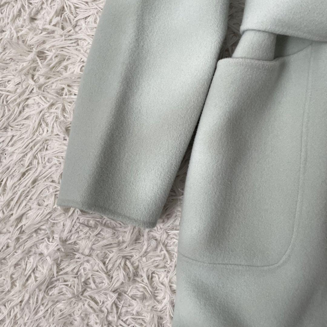 美品♡完売品 SOÉJU ソージュ ウールリバーローブコート ミント S ロング