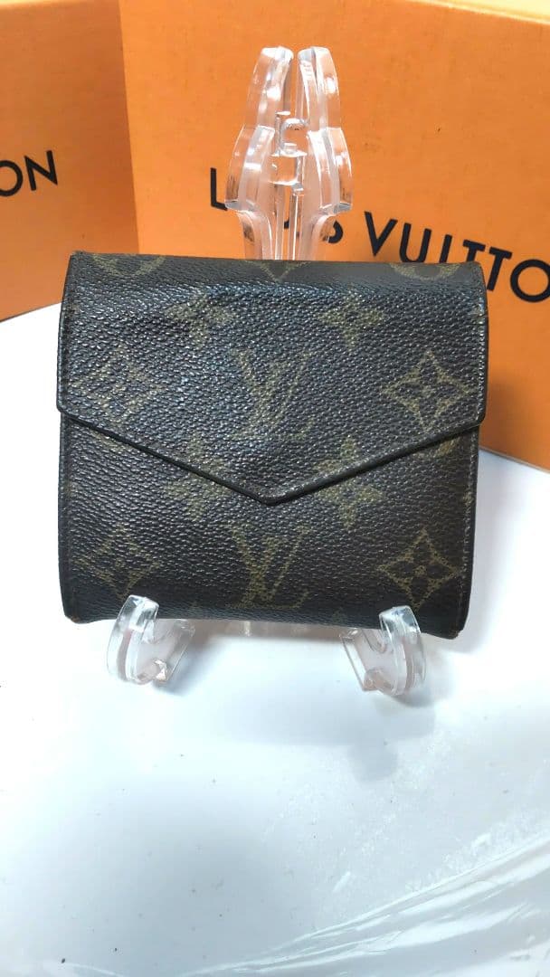 ルイヴィトン モノグラム ポルトモネ ビエ カルト クレディ wホック 財布