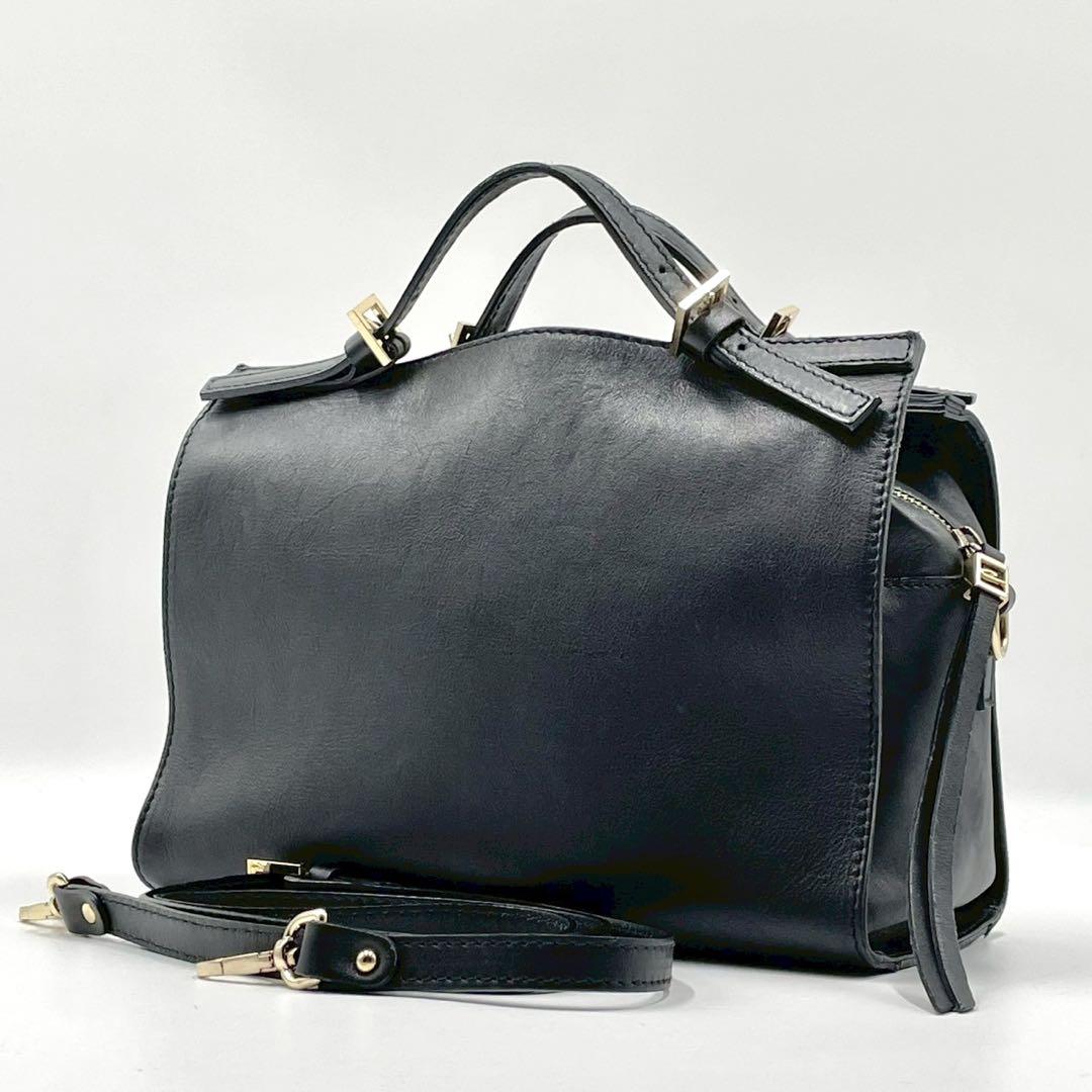 【極美品】 GIANNI CHIARINI ショルダーバッグ 2wayブラック