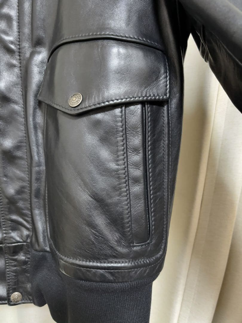 【別注】Schott 174US ブラック レザーボンバージャケット 38 【別注】Schott 174US ブラック レザーボンバージャケット 38