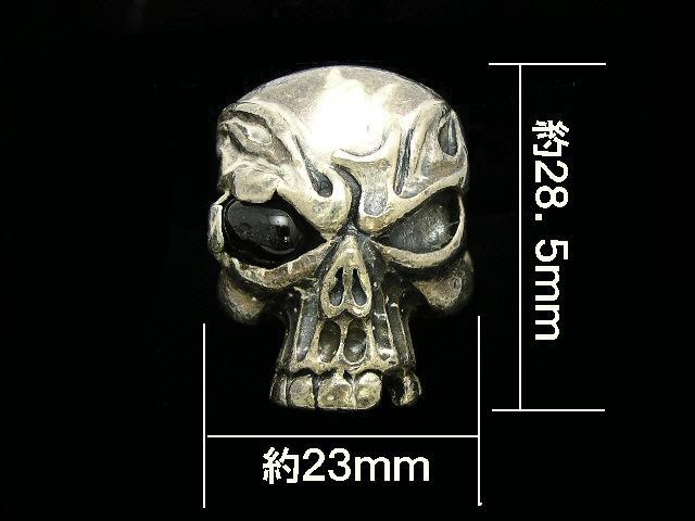 スカル　ドクロ　デザイン　シルバー925製　リング　２１号