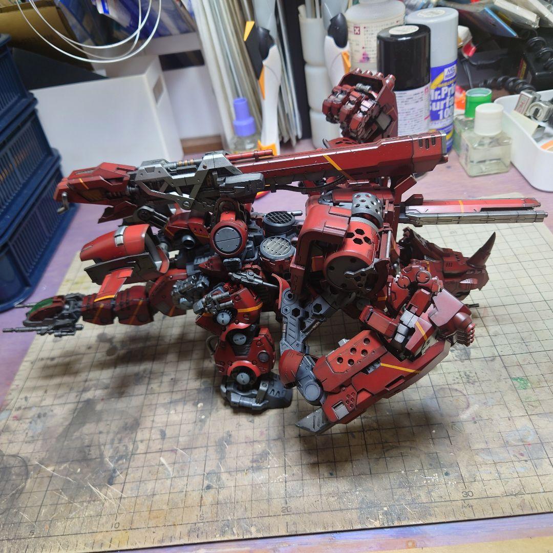 コトブキヤ　HMMゾイド　レッドホーン改造　プラモデル　完成品 Amazon | コトブキヤ ゾイド:EZ-004 レッドホーン (マーキング